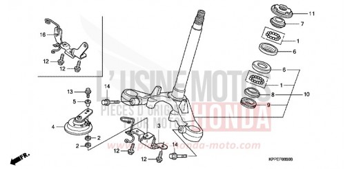 PIANTONE STERZO CBR125RW5 di 2005